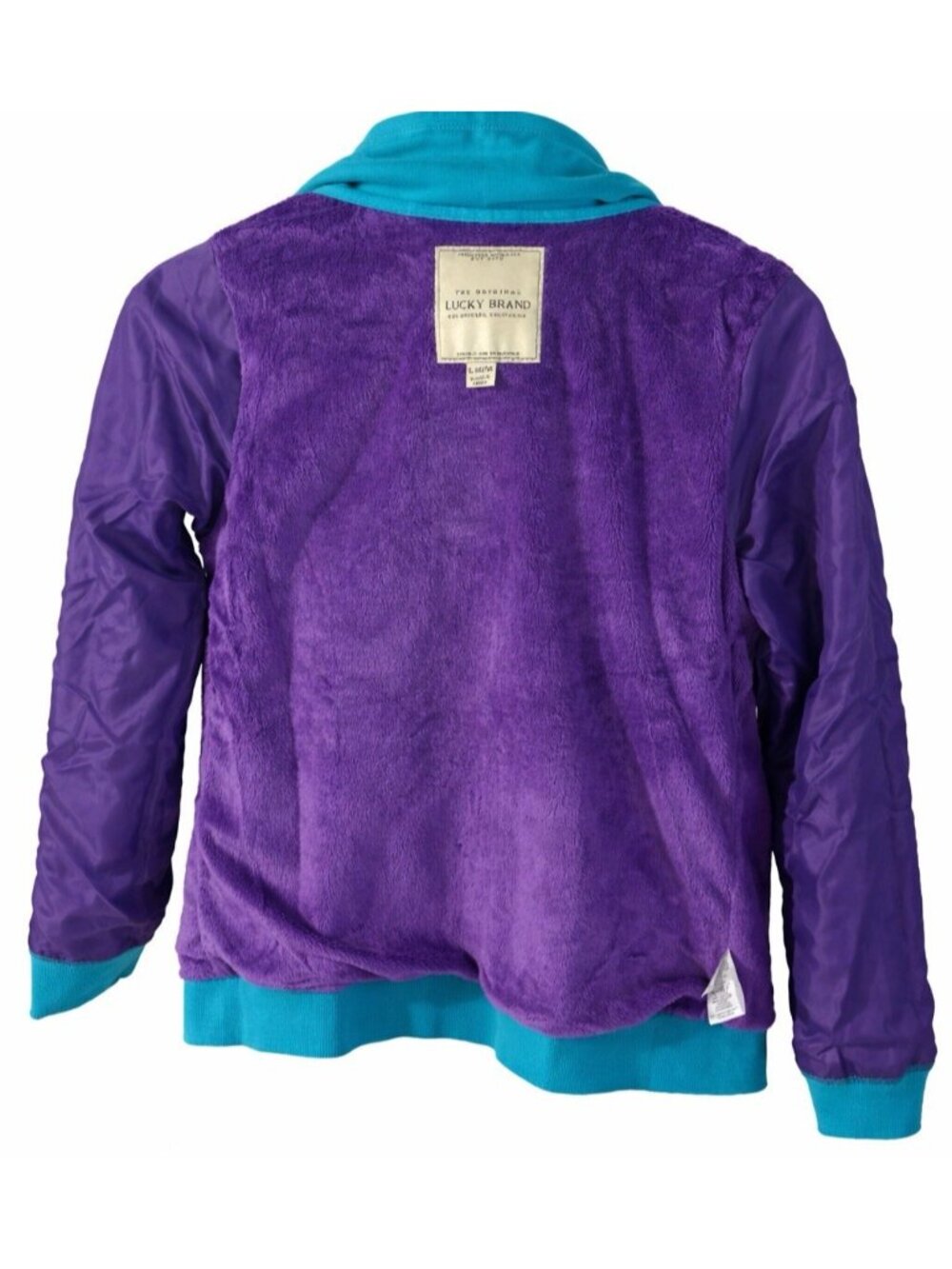 Lucky Brand Girls Hoodie Sweater  Full Zip Fleece Lined Multicolor Size 14/16 - Picture 3 of 7